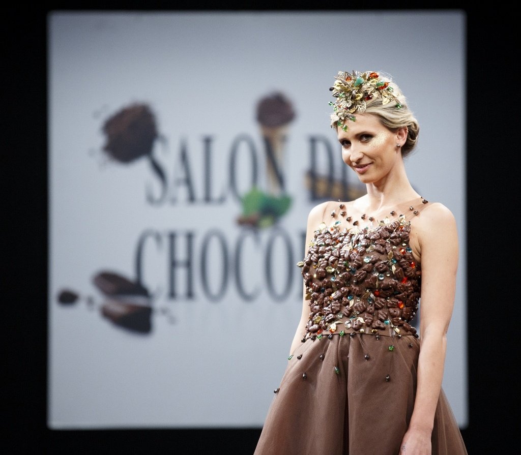 Salon du Chocolat, Paris, Desfile, Florencia Soerensen & Philippe Bernachon - Foto Divulgação