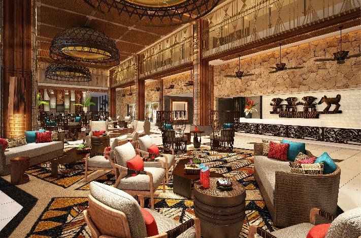 Lapita, hotel dentro do complexo de parques em Dubai