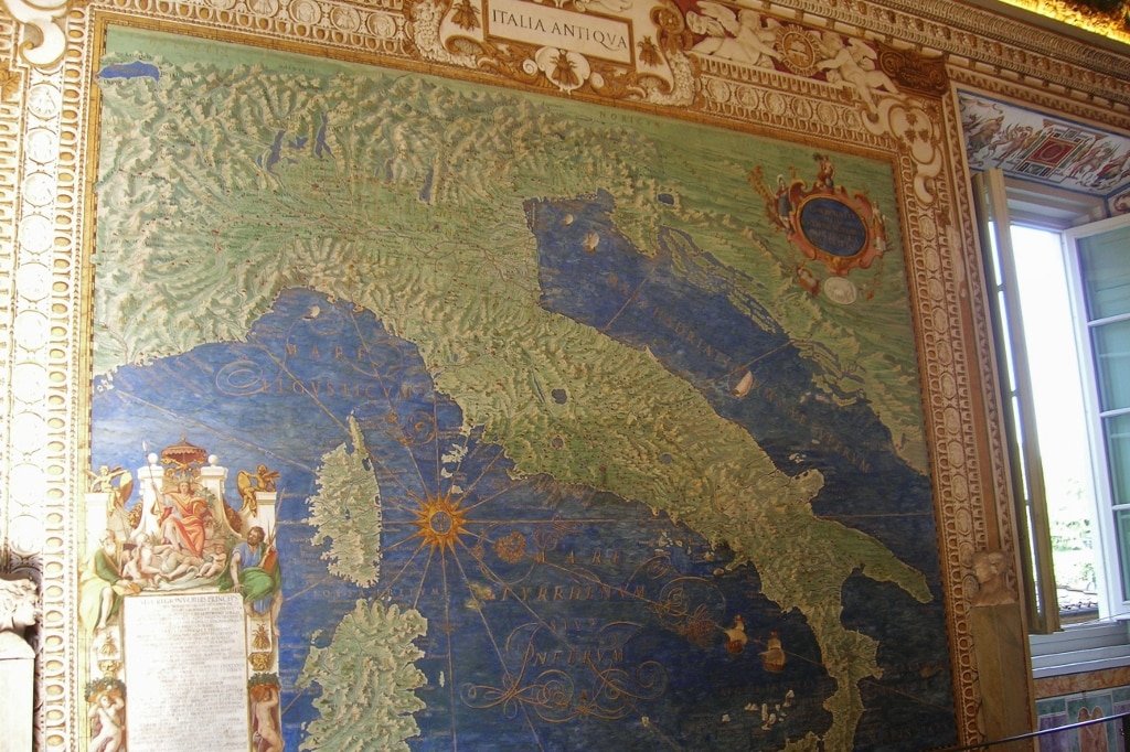 Mapas históricos no Vaticano