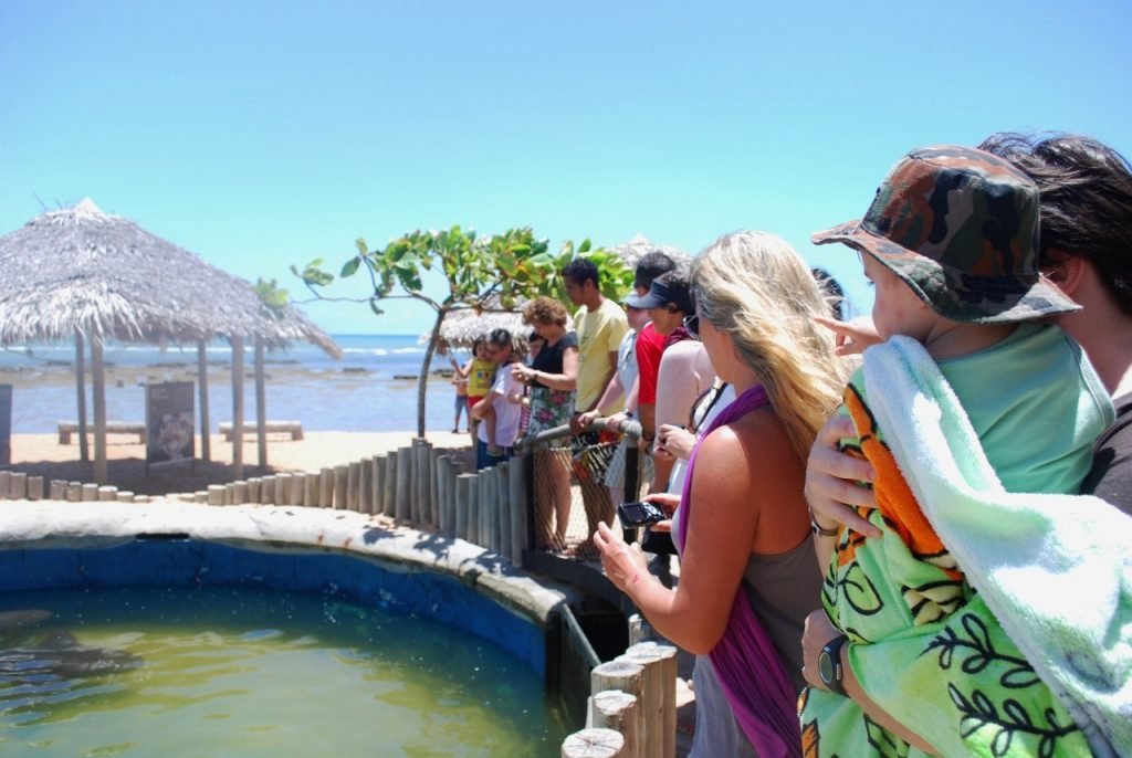 Férias e feriados lotam a Praia do Forte - Foto: Nathalia Molina